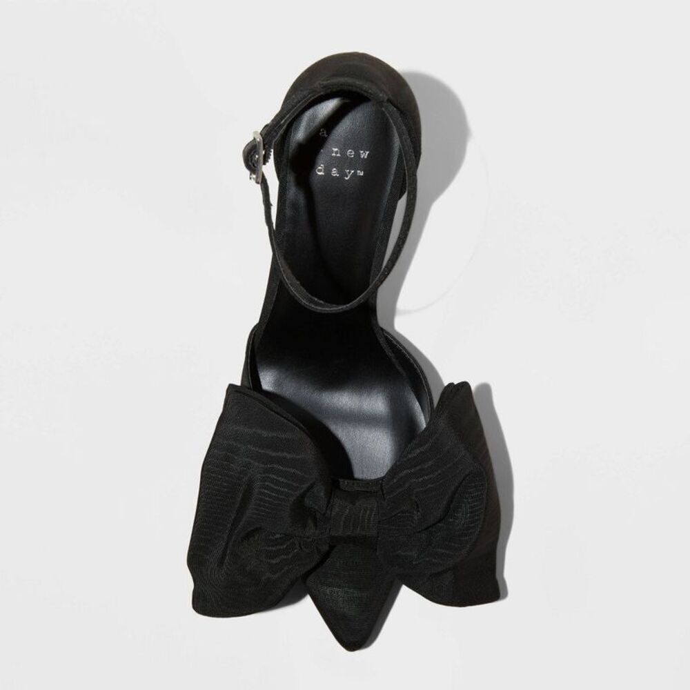 a new day Black Bow Heels size 11 - Picture 11 of 11